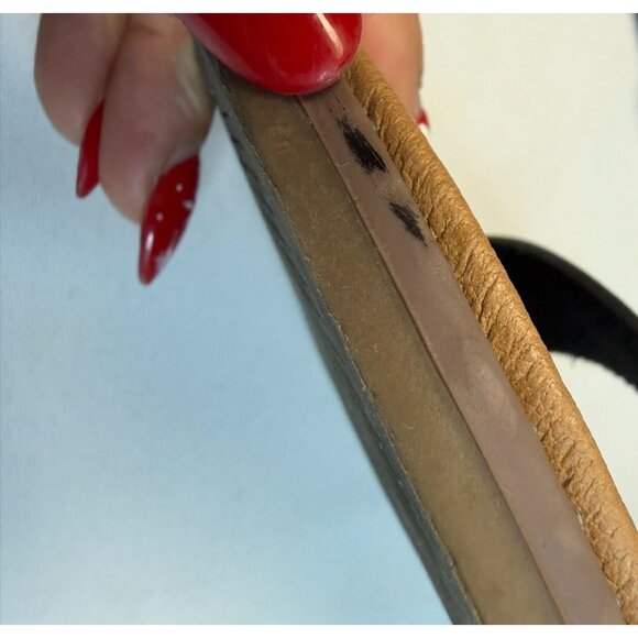 Steve Madden Tesa Slingback Flat Sandals Women Size 8.5M Black Ankle Strap Open - Picture 12 of 12